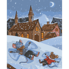 Товари для малювання - Картина за номерами Art Craft Веселі мишенята​ 40 х 50 см (16127-AC)