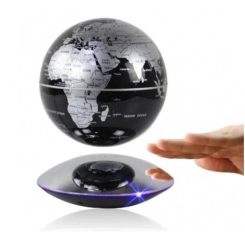 Ночники, проекторы - Левитирующий глобус 6 дюймов Levitating globe Silver (LPG6001S)