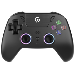 Игровые приставки - Геймпад GamePro BT 5.3/USB PC/iOS/Android/PS3/PS4 RGB Black (GPS13B)