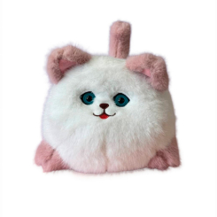 Мягкие животные - Интерактивная игрушка Smart Blinking Cat бело-розовая (2986096054081)