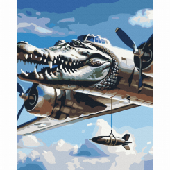 Товари для малювання - Картина за номерами Brushme Bombardino Crocodile (BS54388)