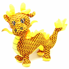 Мягкие животные - Мягкая игрушка Китайский дракон золотой MIC (M16280) (222675)
