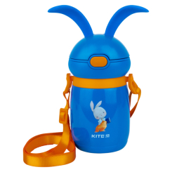 Бутылки для воды - Термос Kite Rabbit голубой 350 мл (K21-377-01)