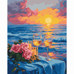 Товары для рисования - Картина по номерам Brushme Ужин на закате 40х50 см (BS54257) Товары для рисования - Картина по номерам Brushme Ужин на закате 40х50 см (BS54257)
