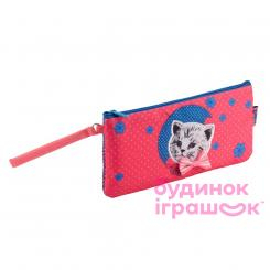 Пенали та гаманці - Пенал Kite Pretty kitten рожево-блакитний (K18-664-1)