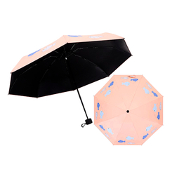 Парасольки і дощовики - Дитяча міні-парасолька Small Fish Lesko 190T Light Pink кишеньковий (6701-22736a)