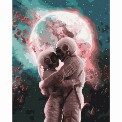 Товари для малювання - Картина за номерами Brushme На місяць і назад (BS43564)