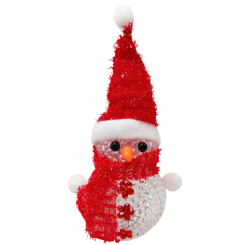 Ночники, проекторы - Ночник новогодний "Снеговичок" Bambi СХ-4-01 LED 15 см красный (63941)