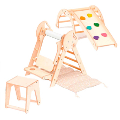 Ігрові комплекси, гойдалки, гірки - Ігровий комплекс Goodevas Монтессорі 4 в 1 бежевий (4820281140853)