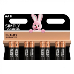Аккумуляторы и батарейки - Батарейки щелочные Duracell Simply AA LR6 8шт (5000394002272) Аккумуляторы и батарейки - Батарейки щелочные Duracell Simply AA LR6 8шт (5000394002272)