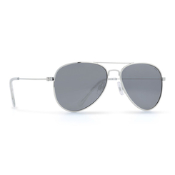 Солнцезащитные очки - Солнцезащитные очки INVU Серебристые авиаторы (K1802B)