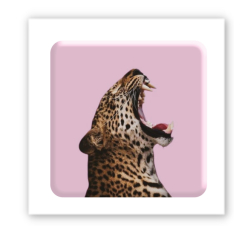 Наборы для творчества - 3D стикер Tattooshka Pink wild cat (SX-146)