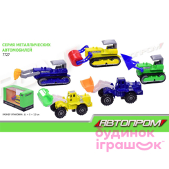Транспорт и спецтехника - Игрушка трактор Автопром металл (7727) 