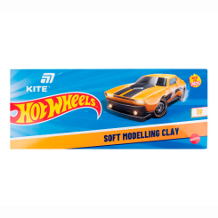 Набори для ліплення - ​Восковий пластилін Kite Hot Wheels 18 кольорів (HW25-085)
