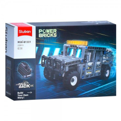 Конструкторы с уникальными деталями - Конструктор Sluban Машина серая 228 деталей (M38-B1331)