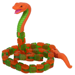 Фигурки животных - Фигурка Klixx Creaturez Fidget Питон зелено-красный (KX130P_A)