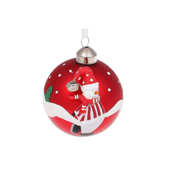 Аксессуары для праздников - Елочный шар BonaDi 8 см Красный (854-328) (MR63020)