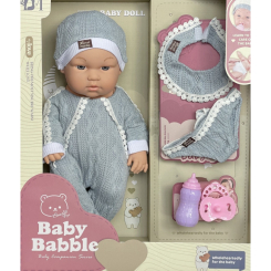 Пупсы - Пупс Baby Babblle 25 см Grey (148272)