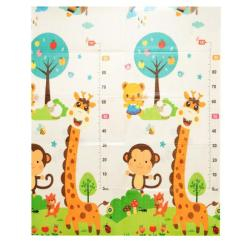 Розвивальні килимки - Дитячий складний килимок Poppet Малятко жираф та Цифри тварини 150 х 180 см (2036035)