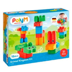 Конструкторы с уникальными деталями - Конструктор PolyM Царство зверят (760004)