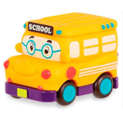 Машинки для малюків - Машинка інерційна Battat Кумедний автопарк Шкільний автобус (BX1495Z)