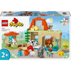 Конструктори LEGO - Конструктор LEGO DUPLO Town Догляд за тваринами на фермі (10416)