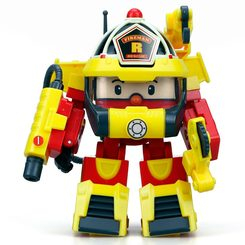 Фігурки персонажів - Ігрова фігурка Poli Robocar Рой в костюмі супер пожежника (83314)
