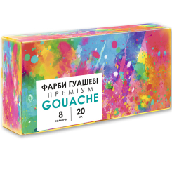 Канцтовари - Фарби гуаш Genius 8 кольорів (83112903-UA)