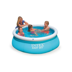 Для пляжу і плавання - Надувний басейн Intex Easy Set 28101 Синій (54402) (001926)