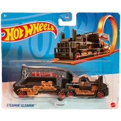 Транспорт і спецтехніка - Вантажівка-трейлер Hot Wheels Steamin Gleamin (BFM60/HFC94)