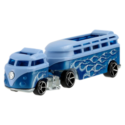 Автотреки, паркінги та гаражі - Грузовик-трейлер Custom Volkswagen Hauler blue Hot Wheels (BFM60/CGJ45)