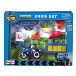 Транспорт и спецтехника - Игровой набор Maisto Farm Play Set синий (12564/1) 