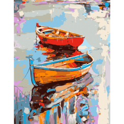 Товары для рисования - Картина по номерам Rosa Start Яркие лодки (N00013798)