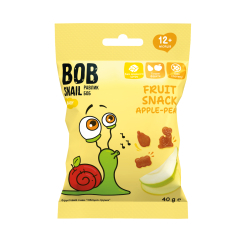 Сладости - Фруктовый снек Bob Snail Яблоко-Груша (4820219347477)