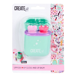 Косметика - Набор блеск и помада для губ Create It! LIPPODS зеленый (84578/2)