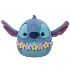 Персонажі мультфільмів - М'яка іграшка Squishmallows Disney Стіч в гавайських леях 17 см (SQDI00731)