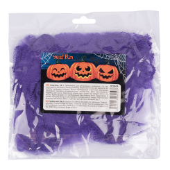 Аксессуары для праздников - Декор Yes! Fun Хэллоуин Паутина с двумя паучками фиолетовая (973674) Аксессуары для праздников - Декор Yes! Fun Хэллоуин Паутина с двумя паучками фиолетовая (973674)