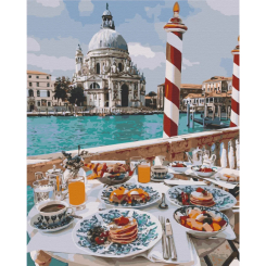 Товари для малювання - Картина за номерами Art Craft Сніданок у Венеції 40 х 50 см (11229-AC)