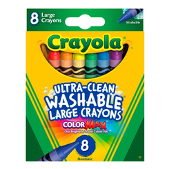 Канцтовары - Набор восковых мелков Crayola ultra clean washable 8 шт (256317.012)