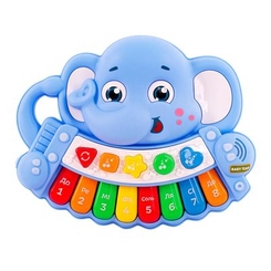 Розвивальні іграшки - Музична іграшка Baby Team Слоник-піаніно українською (8630)