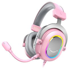 Наушники - Гарнитура Fifine RGB pink (H6P)