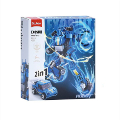 Конструктори з унікальними деталями - Конструктор Sluban Робот 253 деталей (M38-B1317)