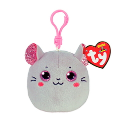 Брелоки - М'яка іграшка-брелок TY Squish-A-Boos Мишка Catnip 12 см (39570)