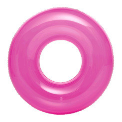Для пляжу і плавання - Надувне коло Intex Рожевий прозорий 76 см (59260NP/3)