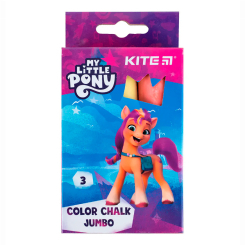 Канцтовари - Крейда кольорова Kite Jumbo My Little Pony 3 шт (LP24-077)