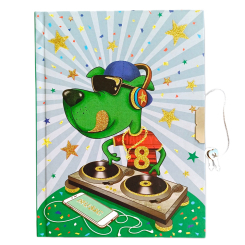 Канцтовари - Блокнот Malevaro Пес діджей на замочку (362027-U)