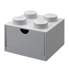 Бокси для іграшок - Настільний органайзер LEGO Lifestyle Цеглинка 4 сірий (40201740) Бокси для іграшок - Настільний органайзер LEGO Lifestyle Цеглинка 4 сірий (40201740)