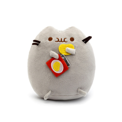 Персонажі мультфільмів - М'яка іграшка Pusheen cat VOLRO з чіпсами Gray (vol-69)