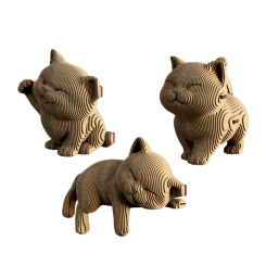 3D-пазлы - 3D пазл Cartonic Kittens trio (CARTKITTENS)
