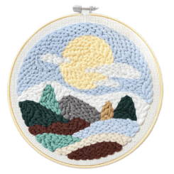 Наборы для творчества - Набор для создания ковровой вышивки Brushme Под светом луны (PMBR006)